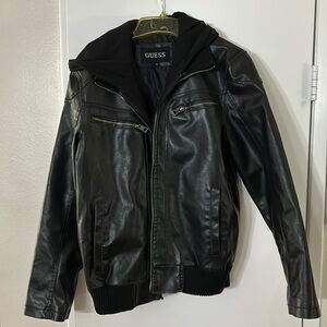 Guess bomber jacket with hoodie